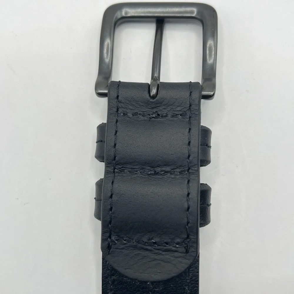 Wrangler Genuine Leather Belt 38/95 Black Classic Work Minimalist Closet‎ Staple